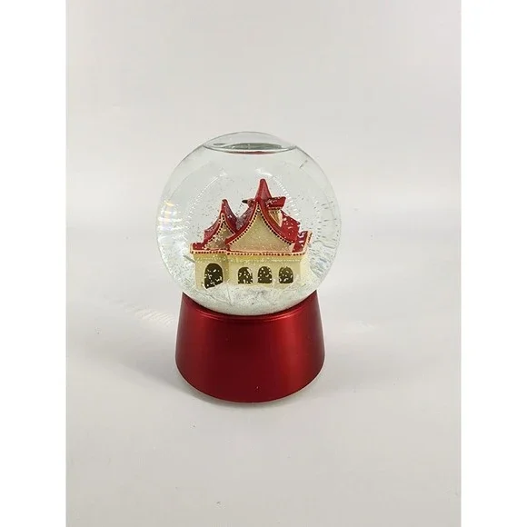 Nordstrom Holiday Christmas Snow Globe 2009  House That Lights Up With Birds - Picture 3 of 8
